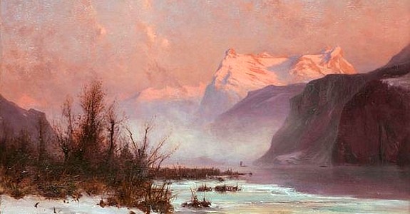 Mountain painting by the painter Gabriel Lopp